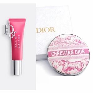 Pink Dior Compact Makeup Mirror + Lip Glow Butter